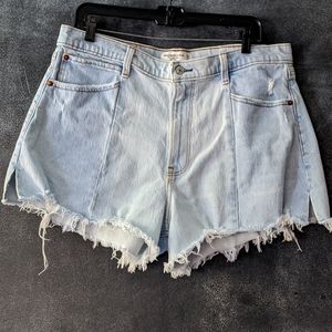 Abercrombie & Fitch The Cutoff High Rise Denim Jeans Shorts